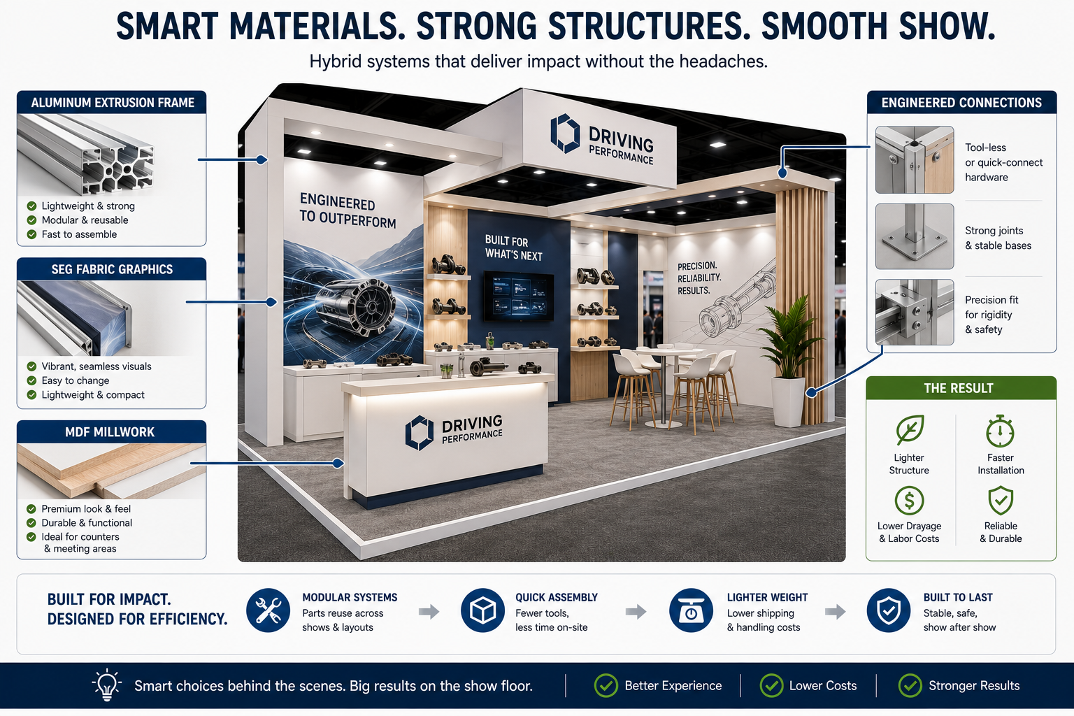 AAPEX booth design materials and structures